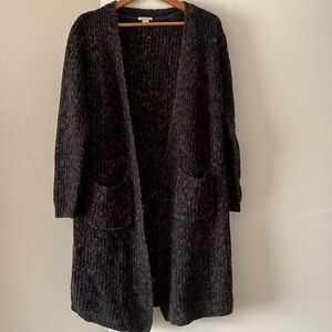 Fuzzy Long Cardigan or Duster Sweater | Size M